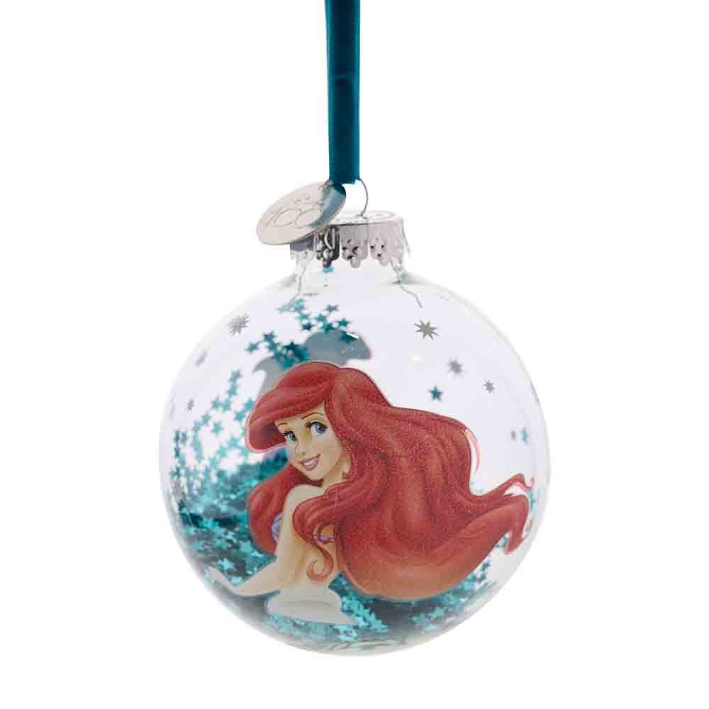 DISNEY 100 CHRISTMAS GLASS BAUBLE ARIEL