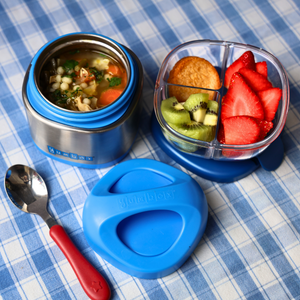 YUMBOX CUBI STAINLESS STEEL THERMAL FOOD JAR 295ML - Surf Blue