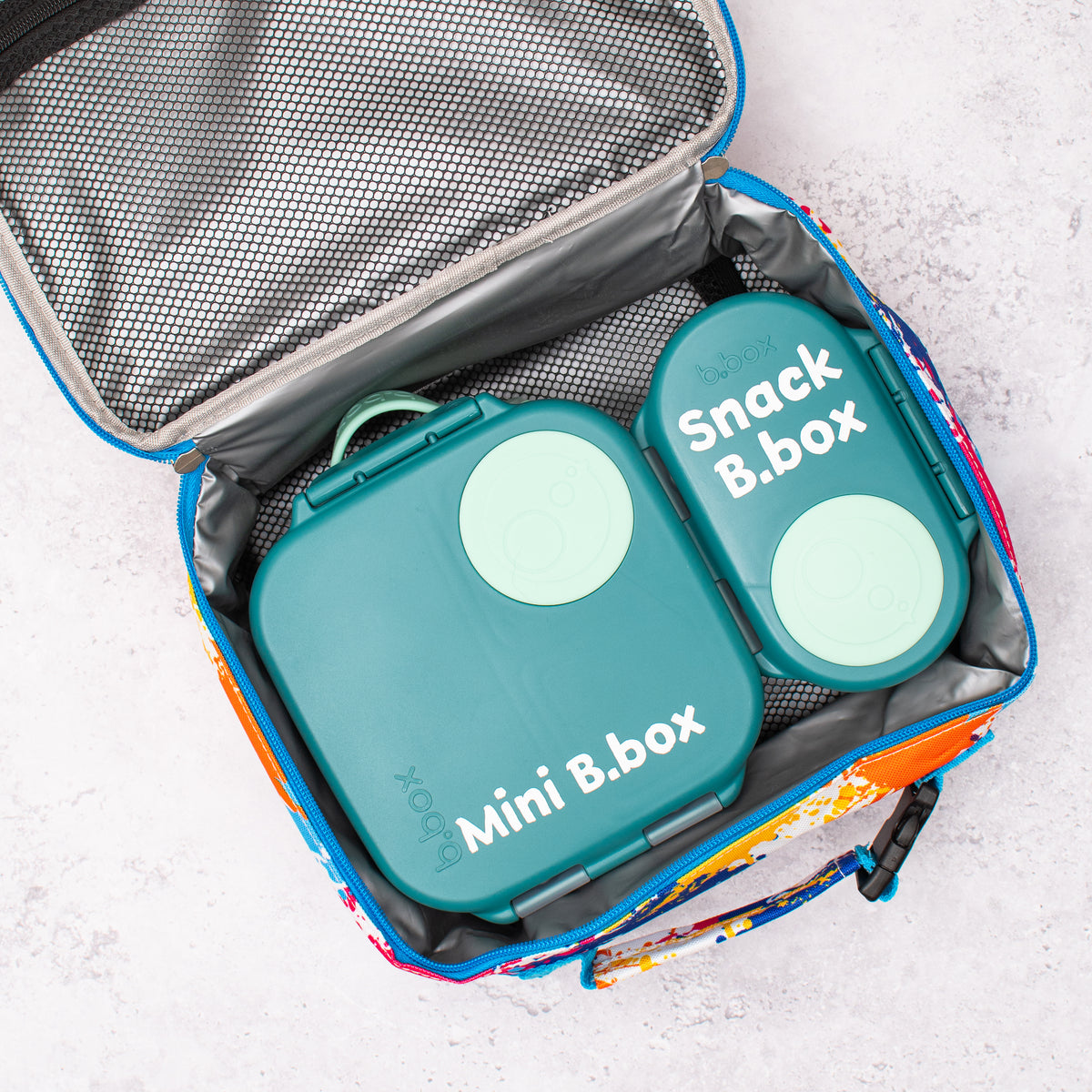 INSULATED LUNCH BAG - Blue Paint