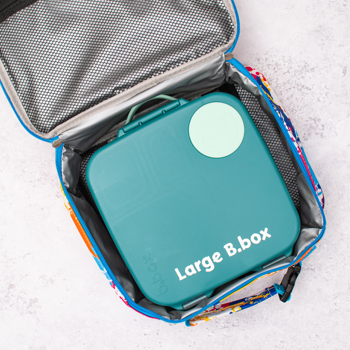 INSULATED LUNCH BAG - Blue Paint