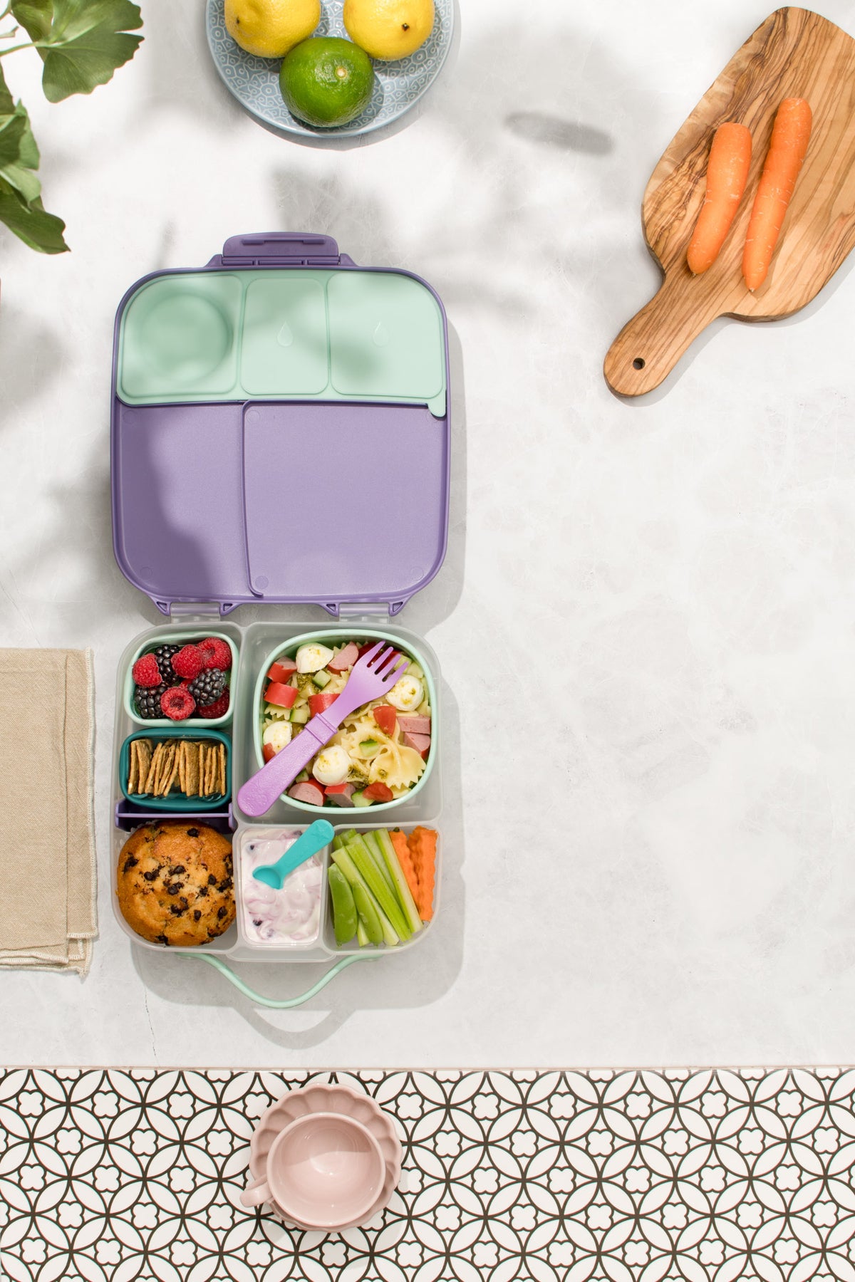 B Box - Lunch Box Large  - Lilac Pop