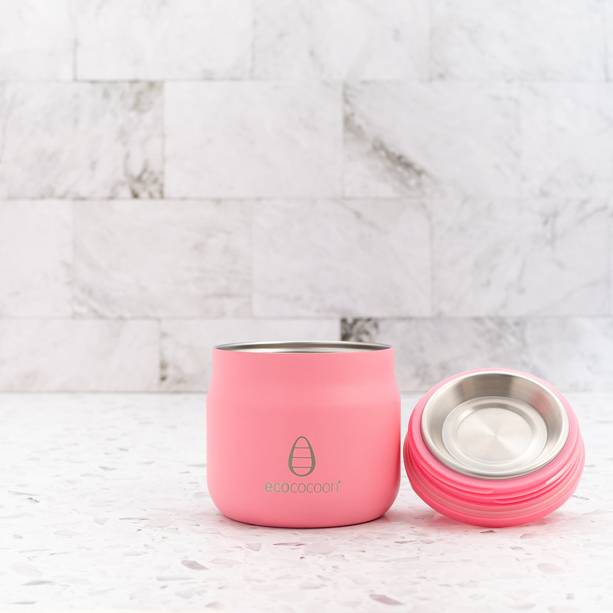 EcoCocoon Insulated Food Jar - Pink Rose