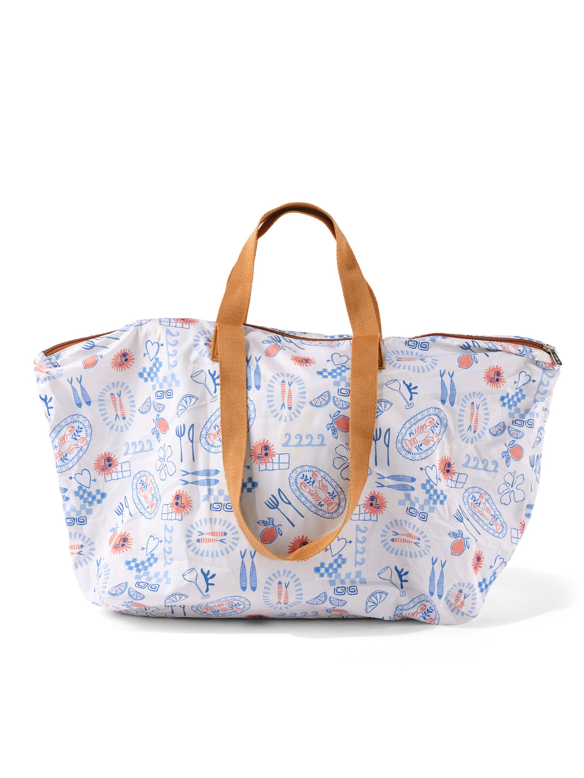 Fold-Up Tote - Mediterranean