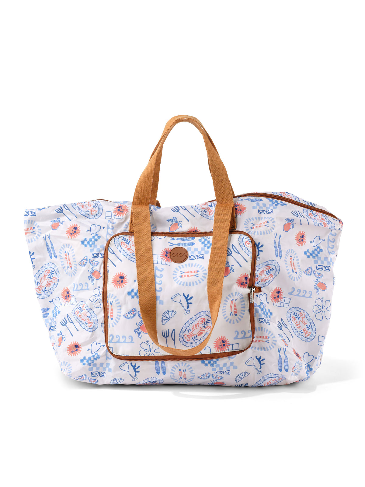 Fold-Up Tote - Mediterranean