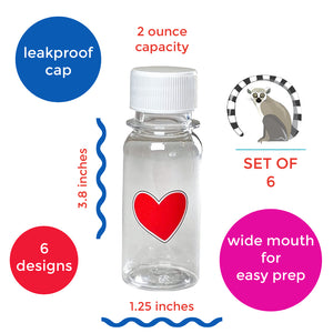 Yumbox Mini Wellness Bottles - 6pack