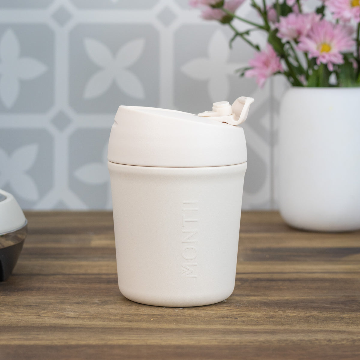 MontiiCo 260ml Travel Coffee Cup - Cream