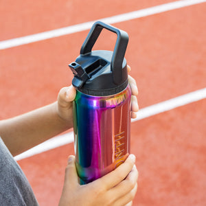 Montii.Co Drink Bottle Sport Sipper Lid 450ml - Rainbow