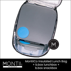 MontiiCo Large Insulated Lunch Bag - Retro Check