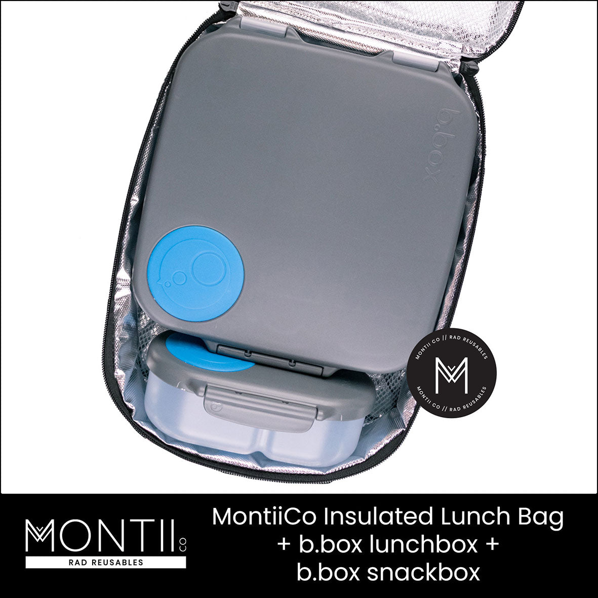 MontiiCo Large Insulated Lunch Bag - Endless Summer