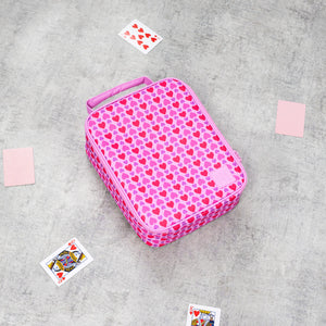 MontiiCo Large Insulated Lunch Bag - Queen of Hearts