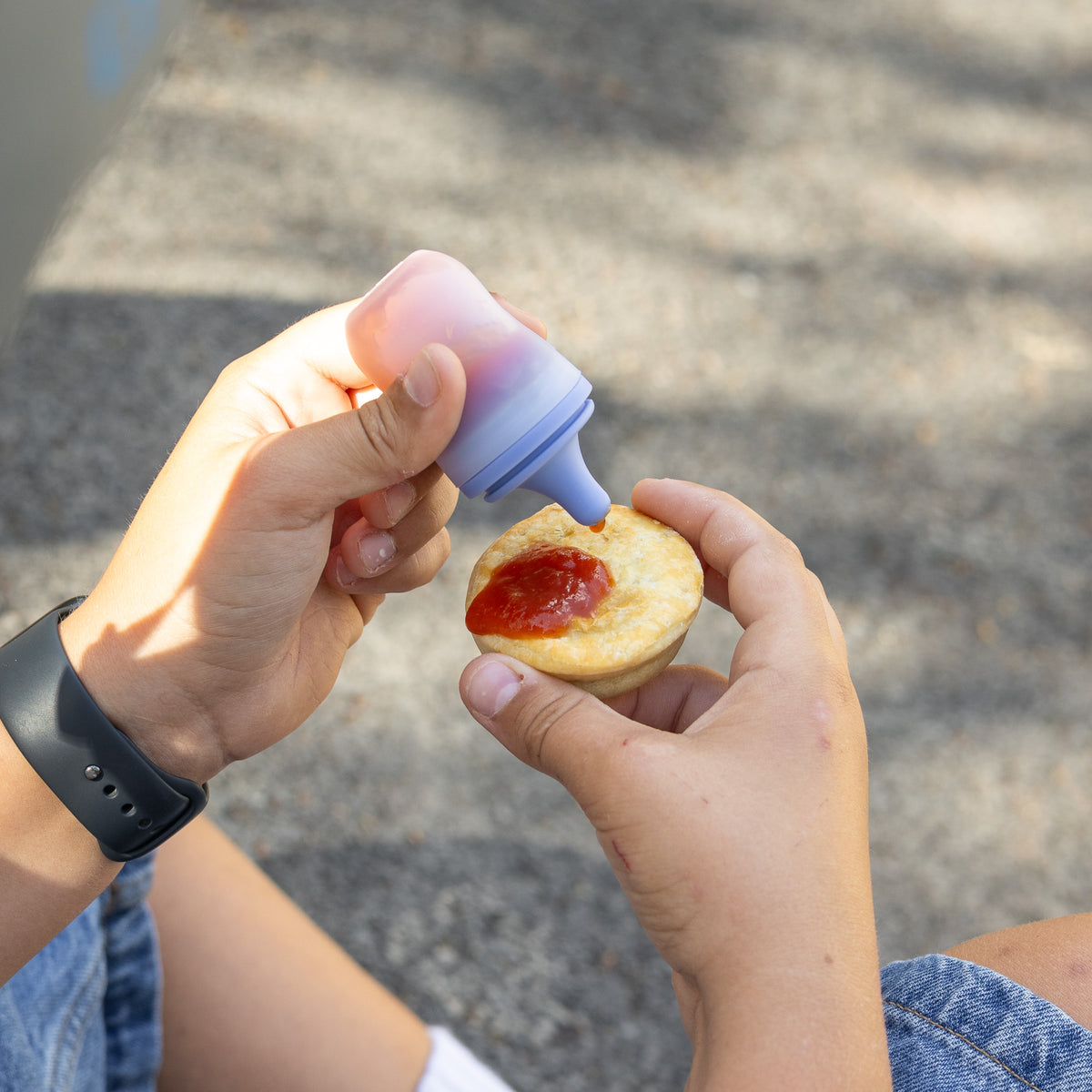 MontiiCo Silicone Sauce Bottle - Floss &amp; Lilac