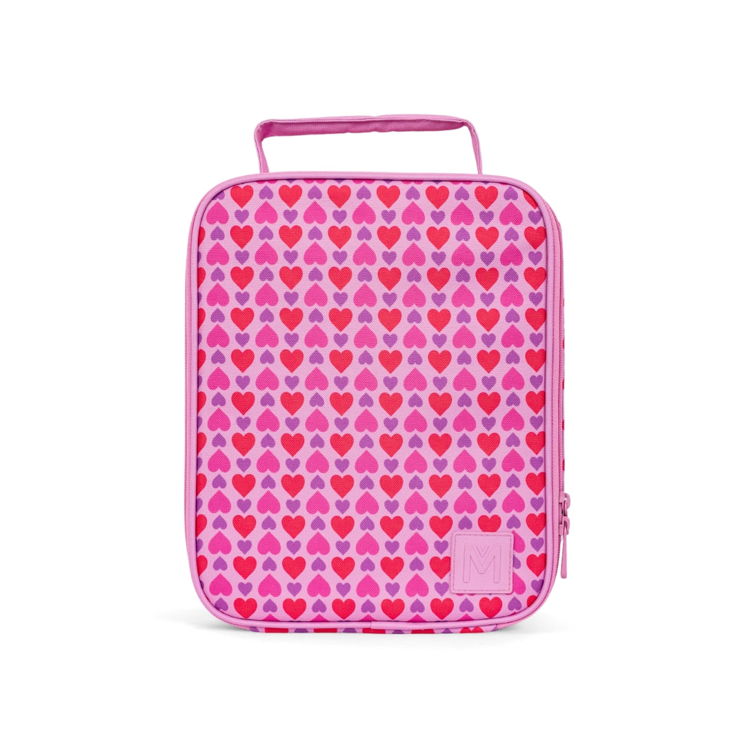 MontiiCo Large Insulated Lunch Bag - Queen of Hearts