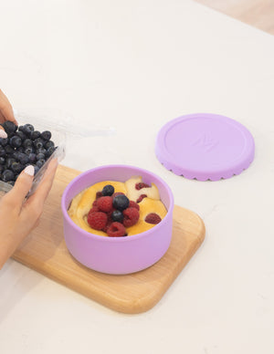 MontiiCo Silicone Scallop Bowl - Lilac