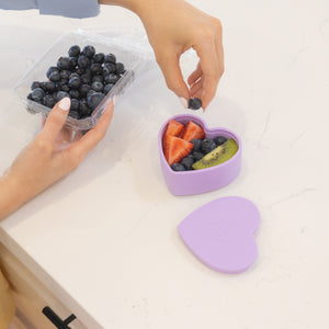 MontiiCo Silicone Heart Tub - Lilac