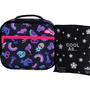 Spencil Big Cooler Lunch Bag + Chill Pack - Neon Party