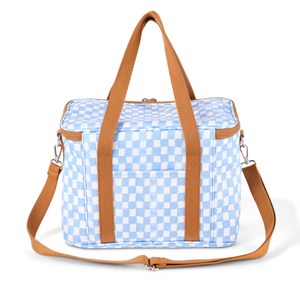 Maxi Insulated Lunch Bag - Blue Check