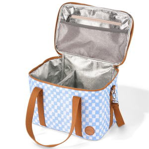 Maxi Insulated Lunch Bag - Blue Check