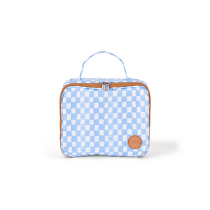 Oioi Mini Insulated Lunch Bag - Blue Check