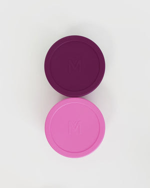 MontiiCo Silicone Scallop Bowl - Ruby