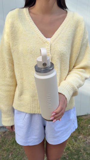 Montii.co 700ml Quench Drink Bottle - Cream