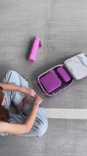 MontiiCo Bite Lunch Box - Fuchsia