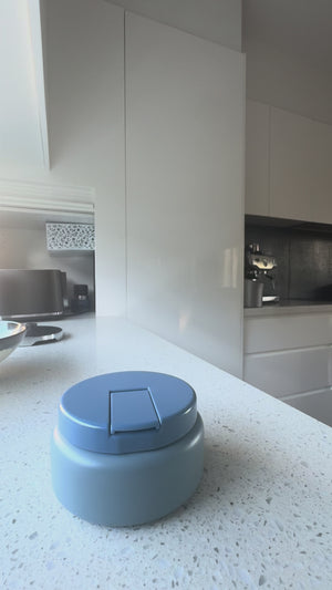 OASIS STAINLESS STEEL DOUBLE WALL INSULATED FOOD FLASK W/ QUICK RELEASE LID - Mini Food Jar -  BUBBLEGUM PINK