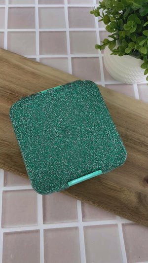 Bento Five Lunch Box - Turquoise Glitter - LIMITED EDITION