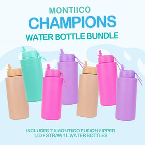 Montiico Champions Water Bottle Bundle