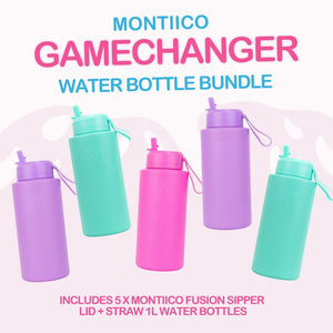 Montiico Gamechanger Water Bottle Bundle