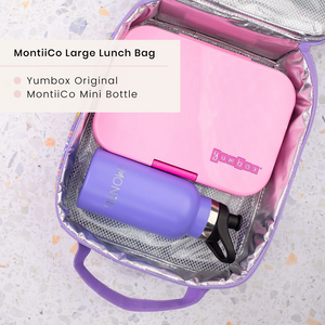 Montiico Insulated Lunch bag - Pink - NEW - LARGE