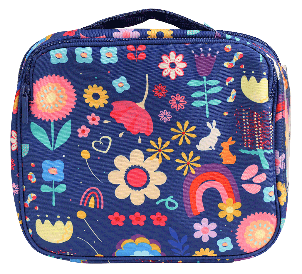 Spencil Big Cooler Lunch Bag + Chill Pack - Flower Power