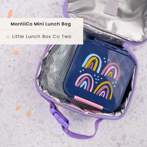 Montiico mini Insulated Lunch bag - Rainbows - NEW