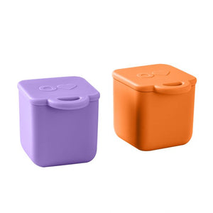 OMIE OMIEDIP SILICONE DIP CONTAINERS SET 2 - PURPLE/ORANGE