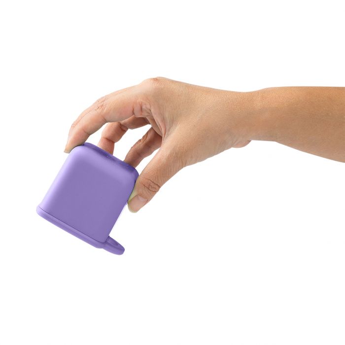 OMIE OMIEDIP SILICONE DIP CONTAINERS SET 2 - PURPLE/ORANGE