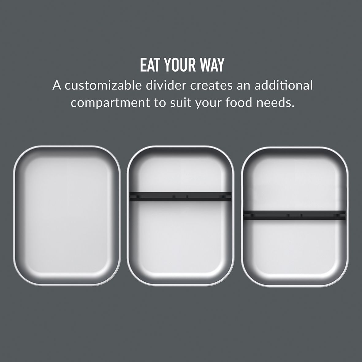 BENTGO STAINLESS STEEL LEAK-PROOF LUNCH BOX 1200ML - CARBON BLACK