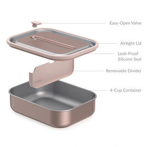 BENTGO STAINLESS STEEL LEAK-PROOF LUNCH BOX 1200ML - ROSE GOLD