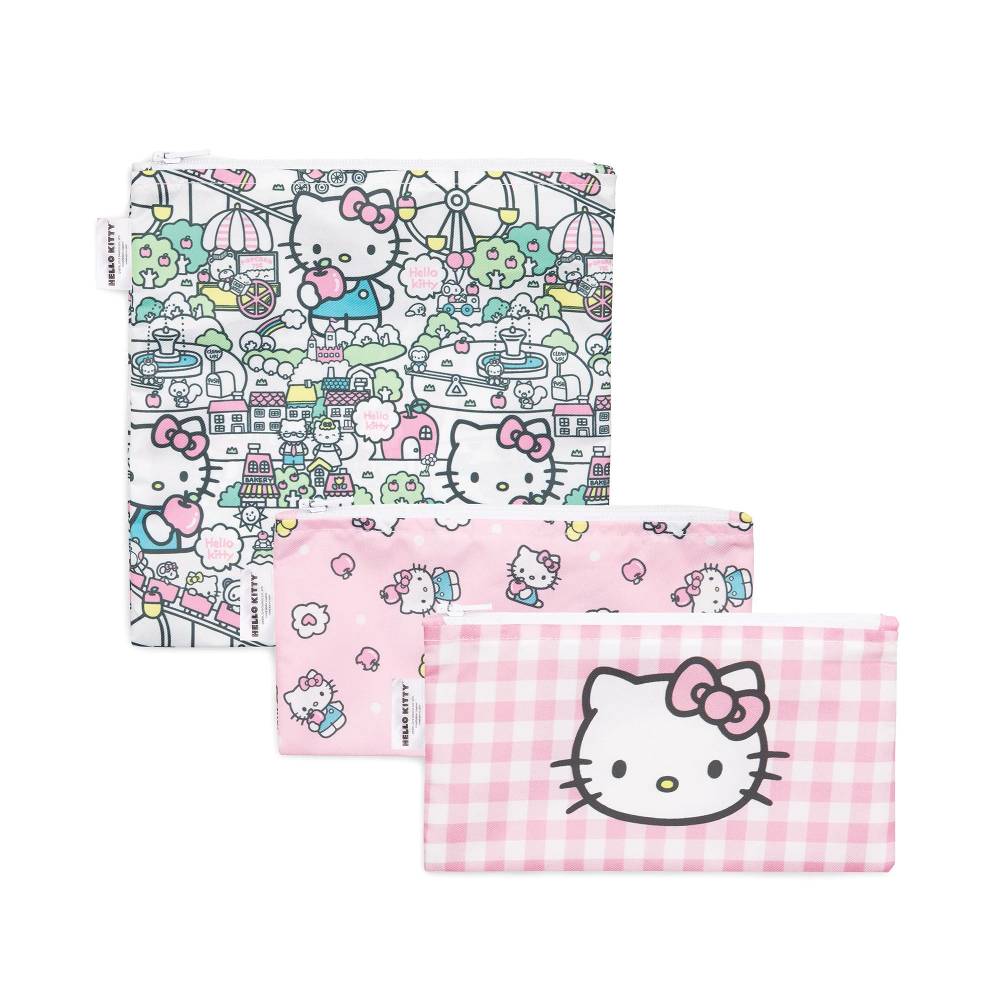 Bumkins Snack bag 3 pack - Hello Kitty