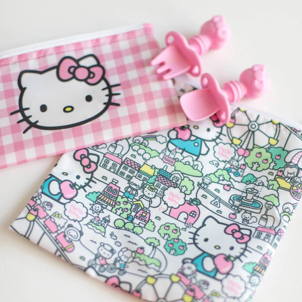 Bumkins Snack bag 3 pack - Hello Kitty