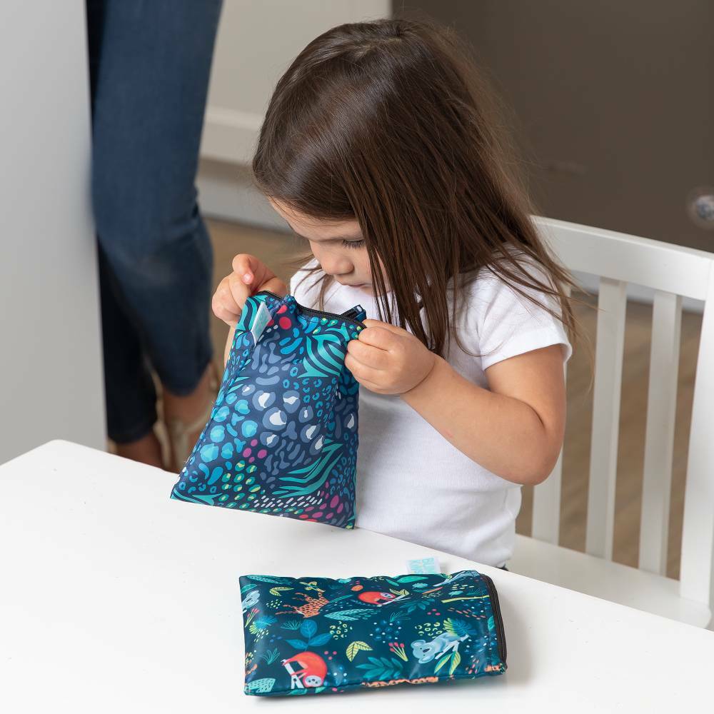 Bumkins Large Snack Bag 2pk - Animal Print