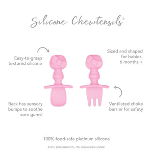 Bumkins Silicone Chewtensils - Sanrio Hello Kitty