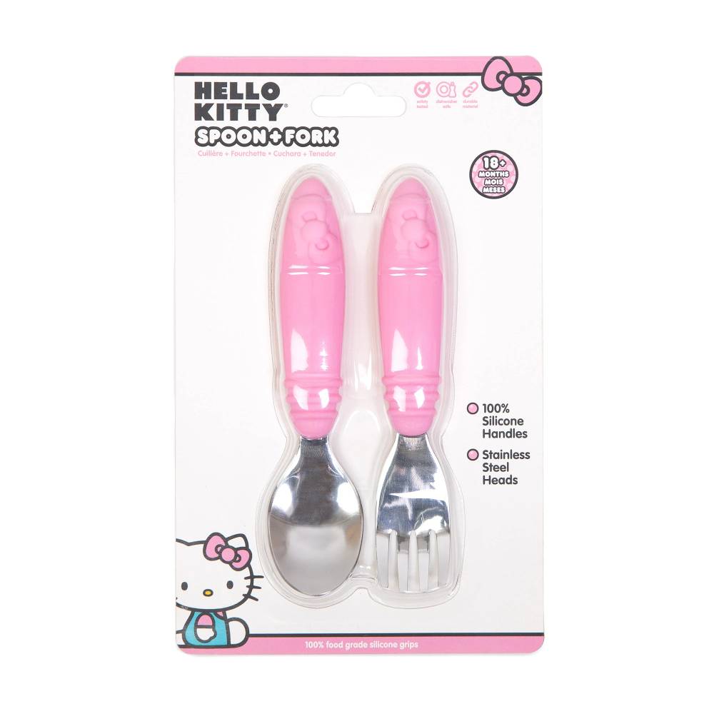 Bumkins Spoon and Fork Set - Sanrio Hello Kitty