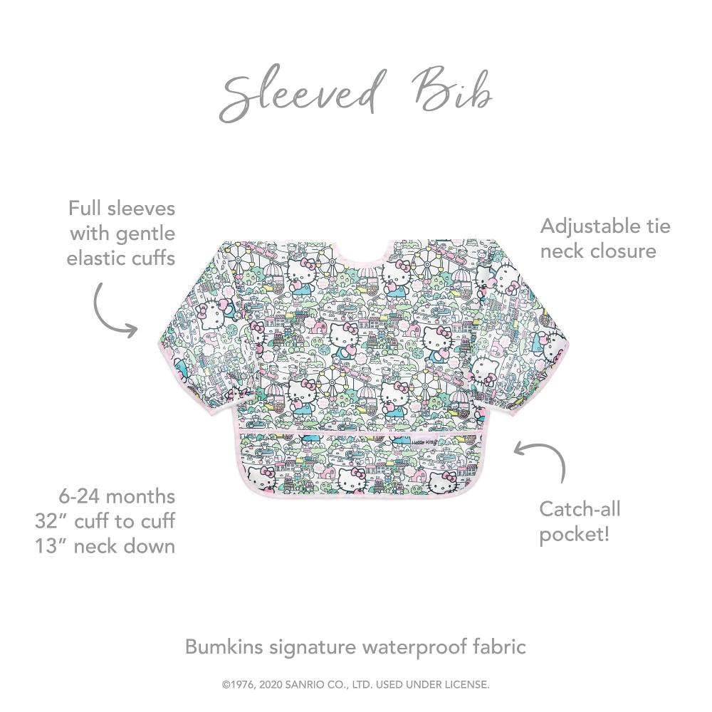 Bumkins Waterproof Sleeved Bib - Sanrio Hello Kitty
