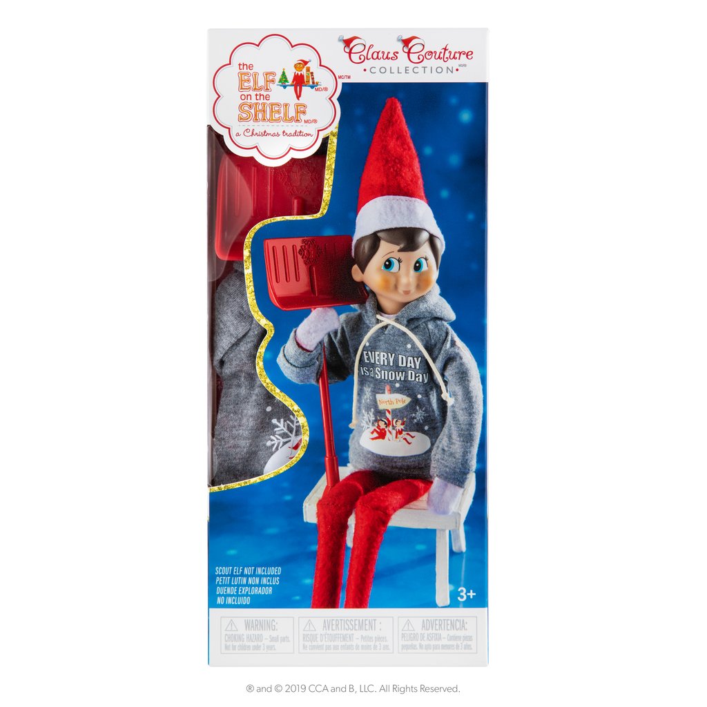 ELF ON THE SHELF CLAUS COUTURE COLLECTION - Snow day Shovel &#39;n&#39; play