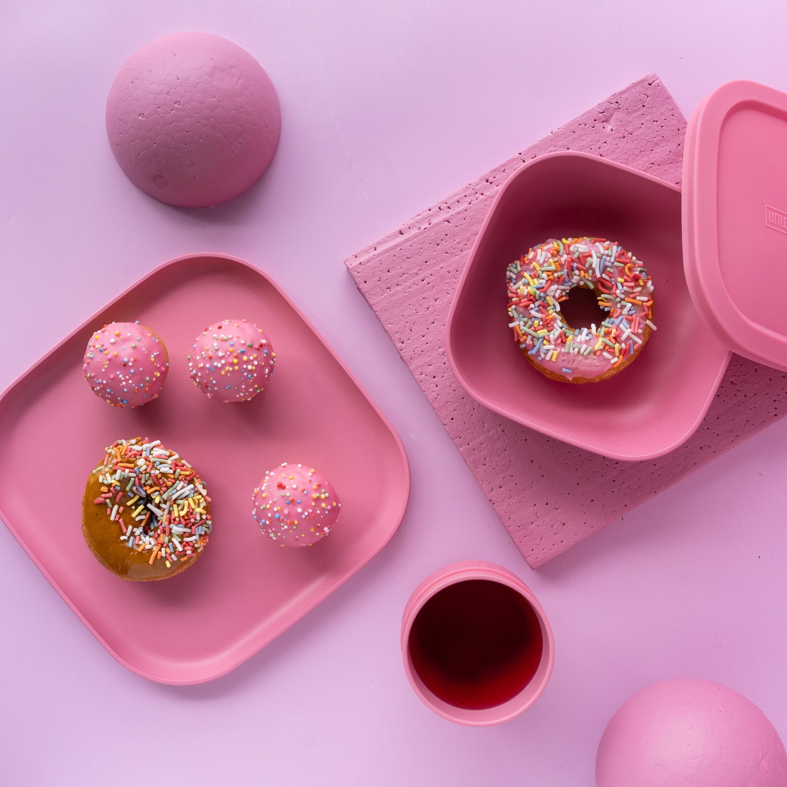 Bamboo Dinnerware set - Blush Pink