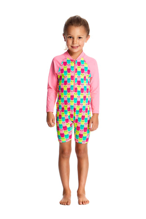 FUNKITA - TODDLER GIRLS PRINTED ONE PIECE GO JUMPSUIT - MINTY MITTENS