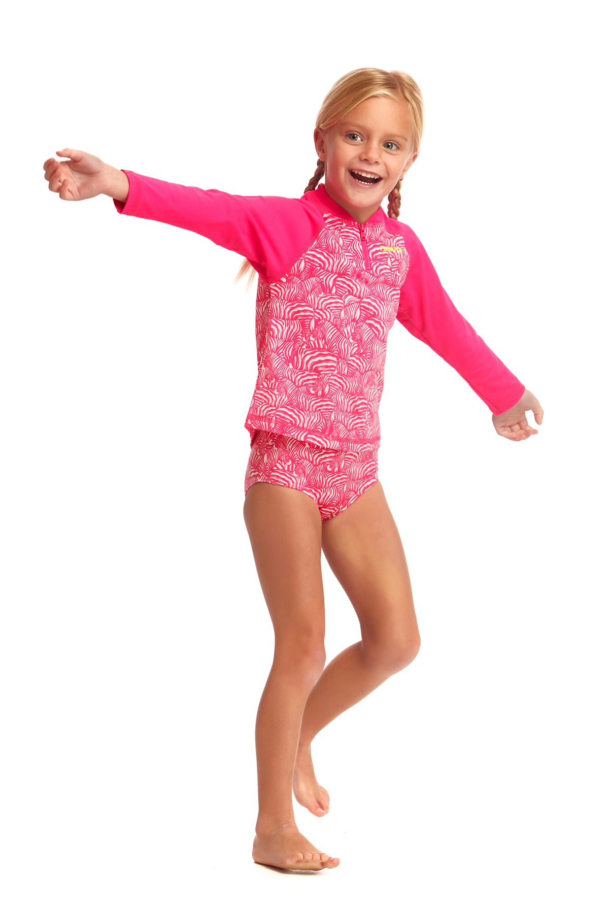 FUNKITA TODDLER GIRLS RASH SHIRT - PAINTED PINK