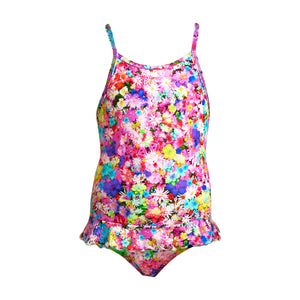 FUNKITA - TODDLER GIRLS BELTED FRILL ONE PIECE - Garden Party