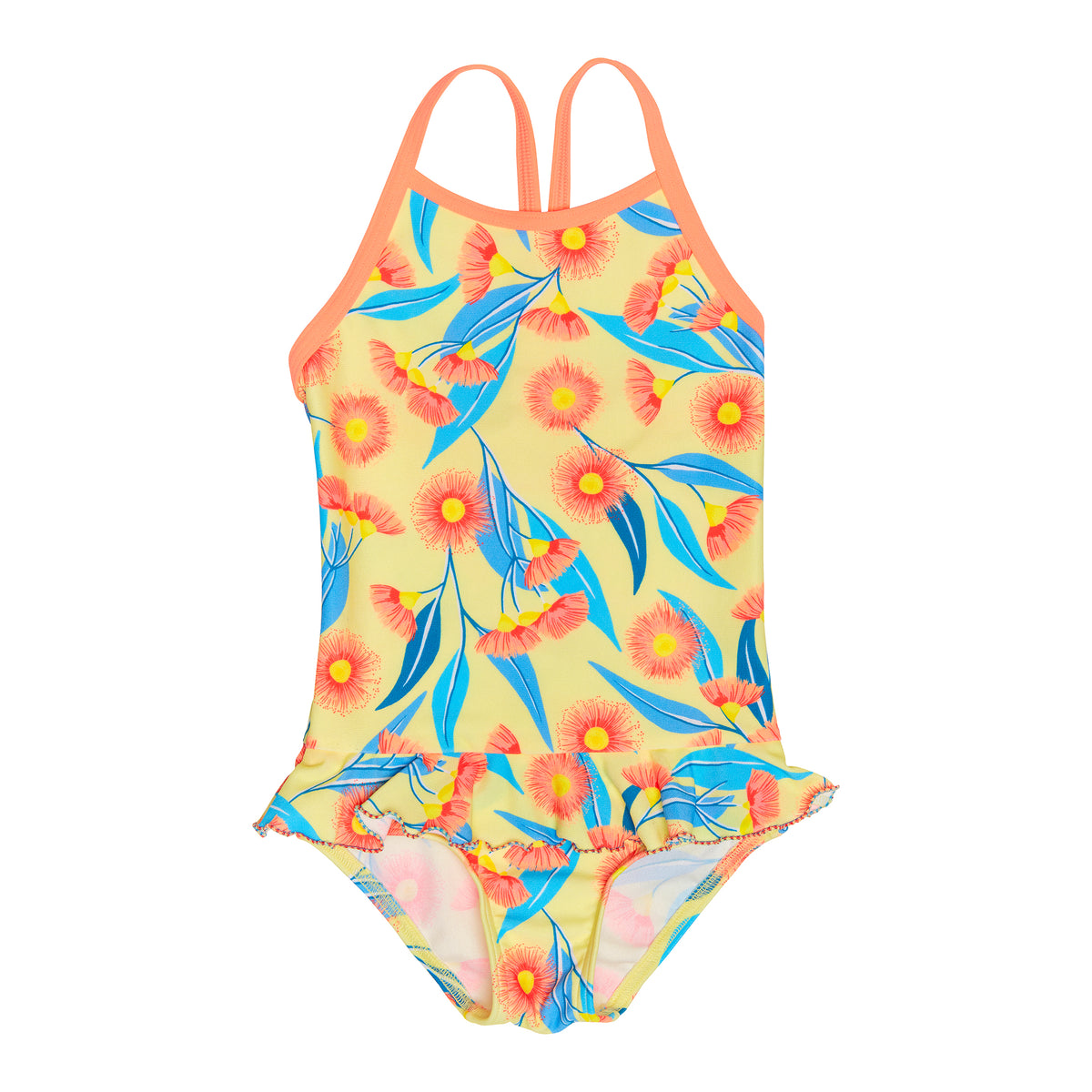 FUNKITA - TODDLER GIRLS BELTED FRILL ONE PIECE - GUMMY BEAR