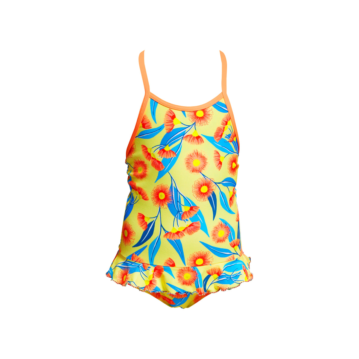 FUNKITA - TODDLER GIRLS BELTED FRILL ONE PIECE - GUMMY BEAR