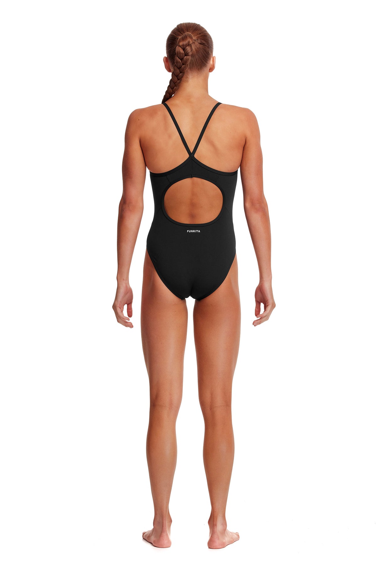 FUNKITA - GIRLS DIAMOND BACK ONE PIECE - STILL BLACK